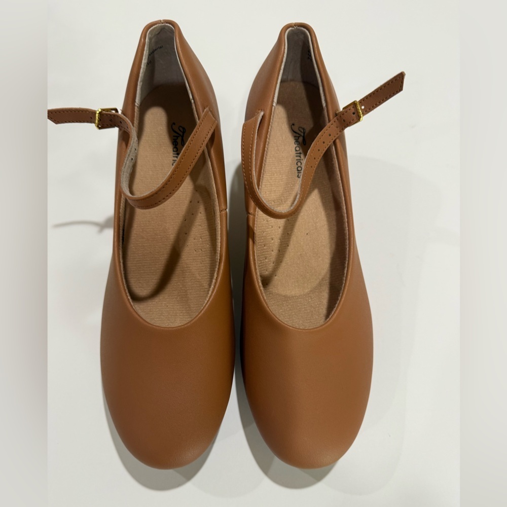 Dance tap flamenco Dancing Shoes, leather tan tan size 11